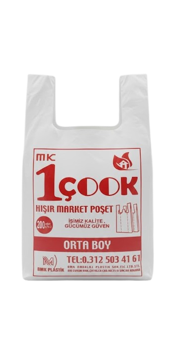 1 Çook Orta Boy Hışır Market Poşet